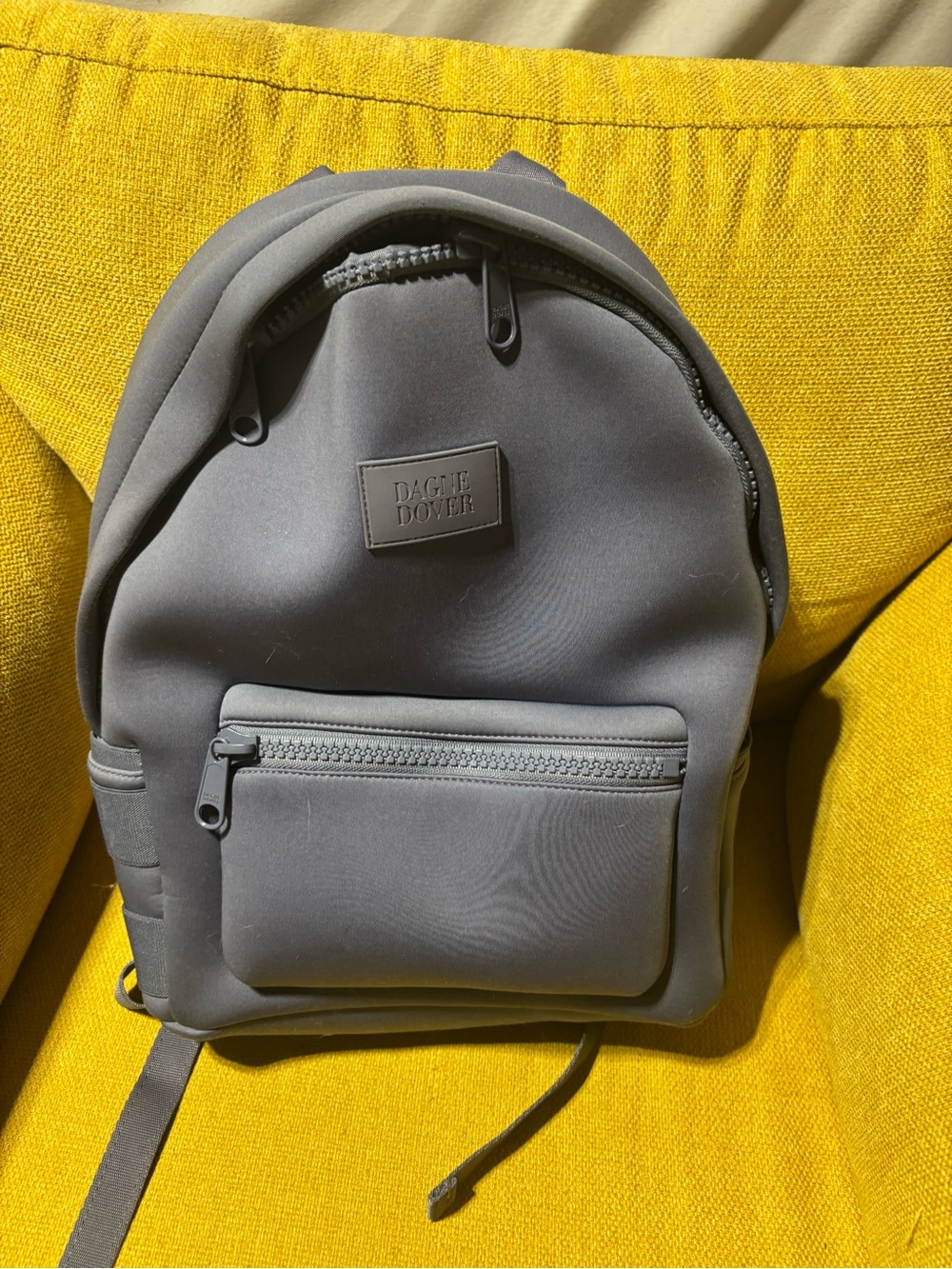 Dagne Dover Charcoal Gray Neoprene Mini Backpack